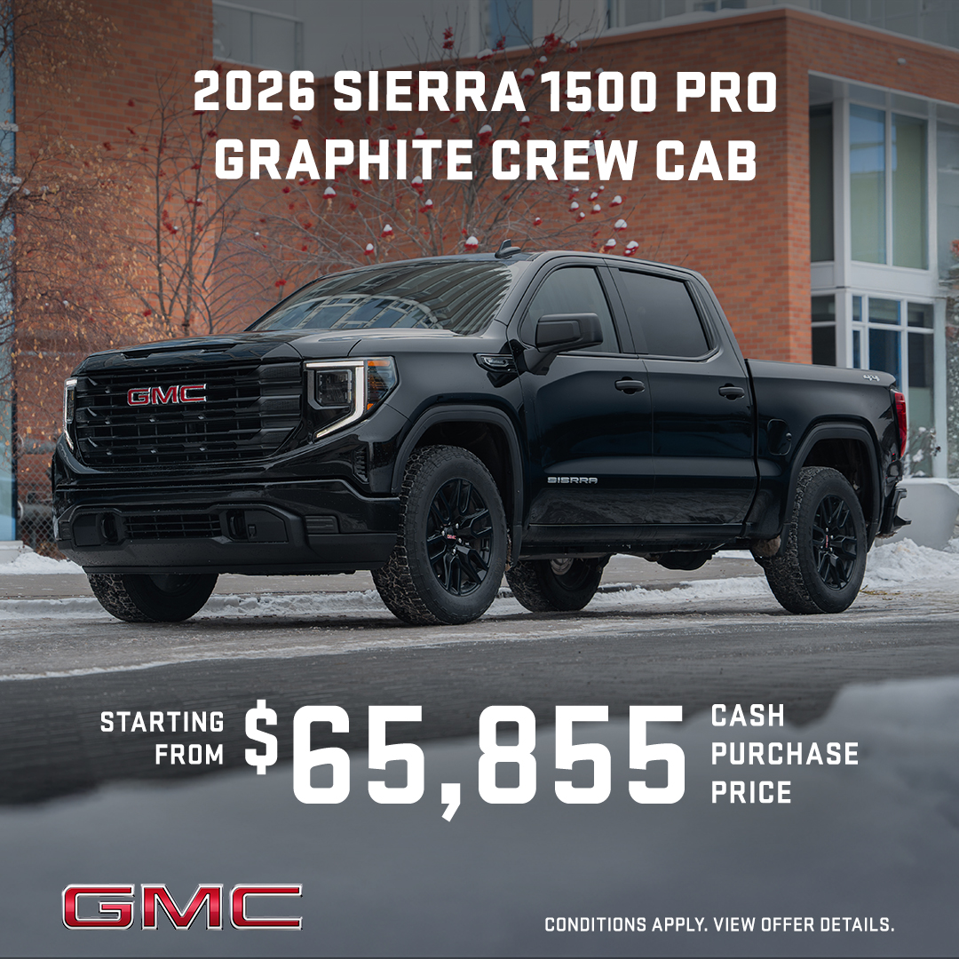 January Promotions – 2026 Sierra 1500 PRO GRAPHITE CREW CAB